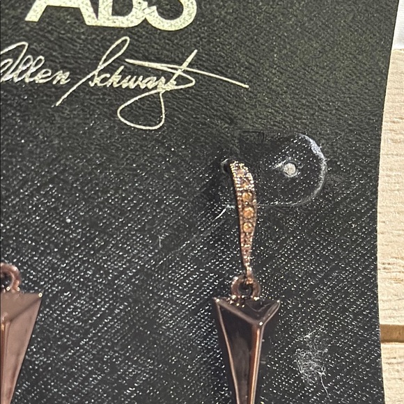 ABS Allen Schwartz Bronze and Olive Earrings - Picture 3 of 4